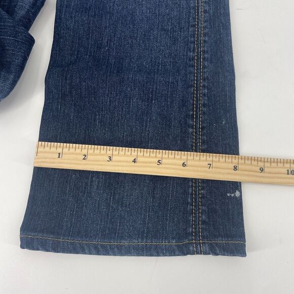 Silver Jeans Women 28 Blue Denim Mid-Rise Hipster 5-Pockets Straight Leg Zip Fly - Picture 8 of 14
